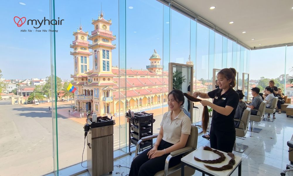 Hiến tóc ở Tây Ninh 