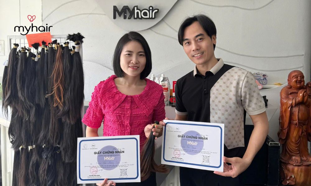 Những bộ tóc thật đạt chuẩn được kết tinh từ tấm lòng của người hiến tóc Vũng Tàu