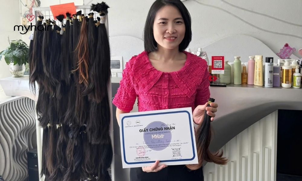 Biểu tượng của sự sẻ chia dành cho người ở Bình Phước muốn hiến tóc nhân ái