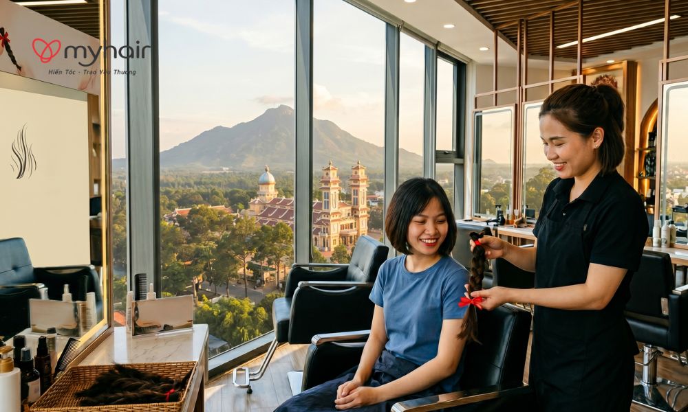 Hiến tóc tại Tây Ninh