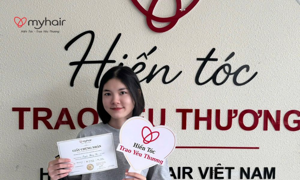 Cảm giác nhẹ nhàng sau khi hoàn thành hiến tóc ở Trà Vinh