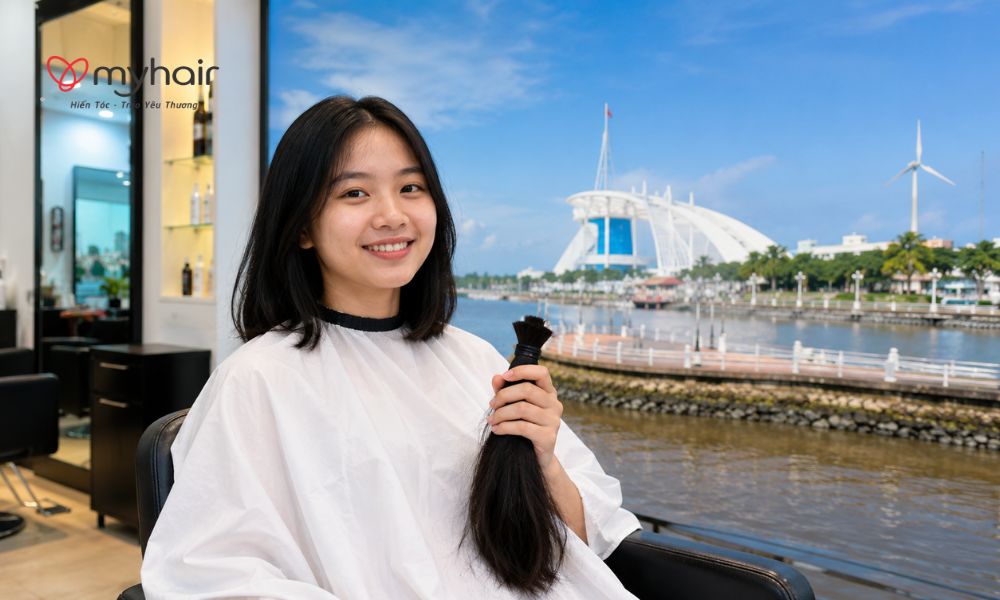 Bạn nữ miền Tây quyết định hiến tóc ở Bạc Liêu sau nhiều năm nuôi tóc