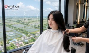 Khoảnh khắc đặc biệt sau khi cắt tóc hiến tóc ở Trà Vinh