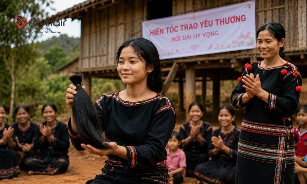 Hoạt động cộng đồng ý nghĩa mang tên Hiến tóc ở Đắk Lắk