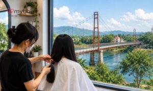 Hiến tóc ở Kom Tum đang được nhiều bạn trẻ quan tâm và tham gia