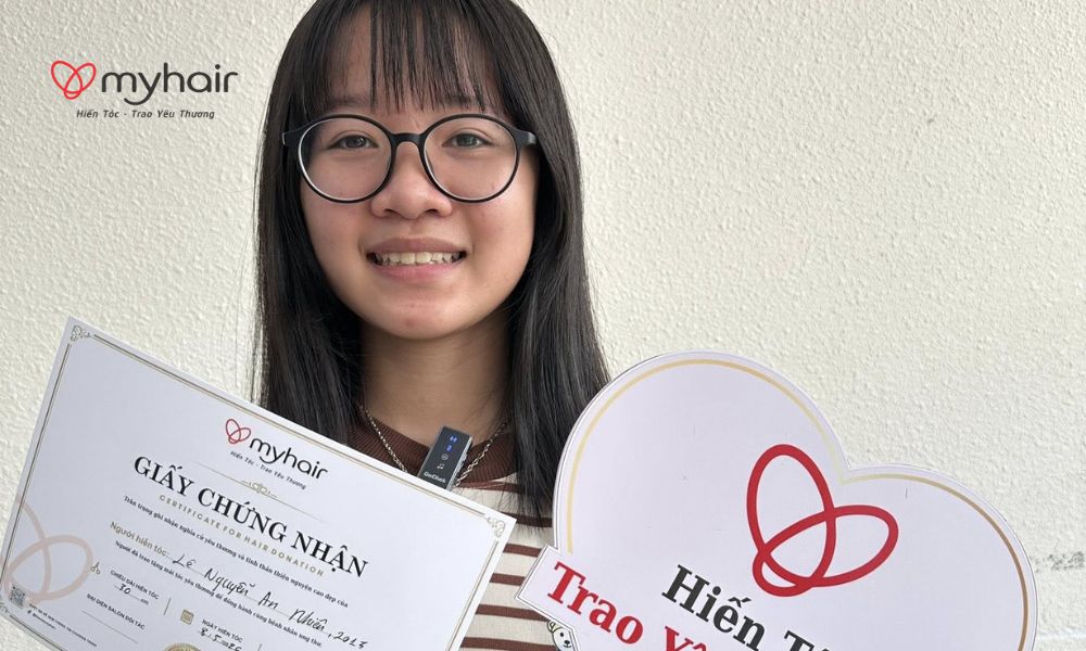 Nụ cười tự nhiên sau trải nghiệm hiến tóc ở Vĩnh Long