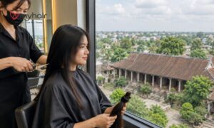 Cảm giác nhẹ nhàng sau khi cắt tóc tham gia hiến tóc ở Long An
