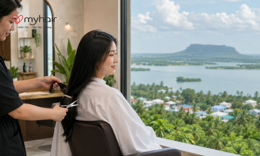 Hiến tóc ở An Giang là cách nhiều người chọn để trao đi một điều ý nghĩa
