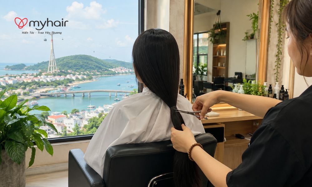 Một quyết định nhỏ mang theo ý nghĩa lớn từ hành trình hiến tóc ở Kiên Giang