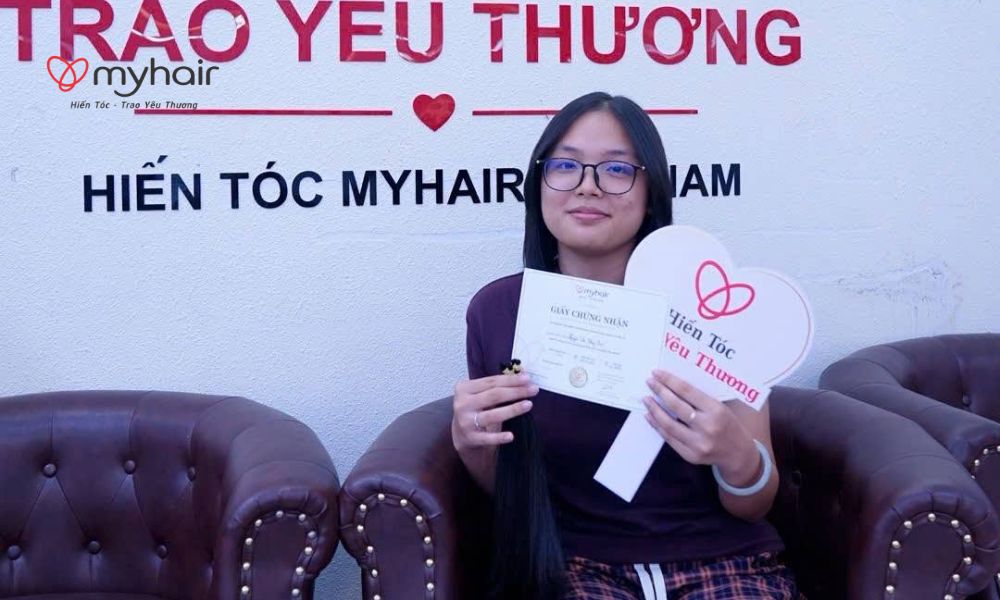 Một lựa chọn xuất phát từ trái tim trong ngày tham gia hiến tóc ở Đồng Tháp