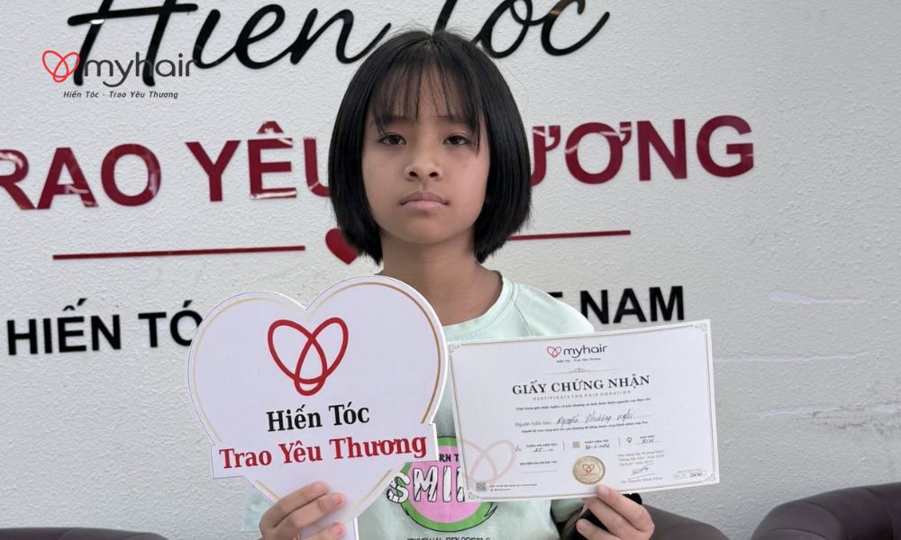 Một câu chuyện đẹp được viết nên từ hành trình hiến tóc ở Đồng Tháp