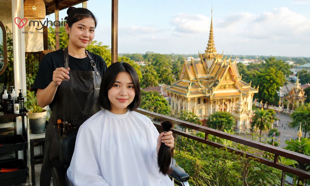 Nụ cười sau hành trình hiến tóc ở Sóc Trăng mang theo nhiều cảm xúc đẹp